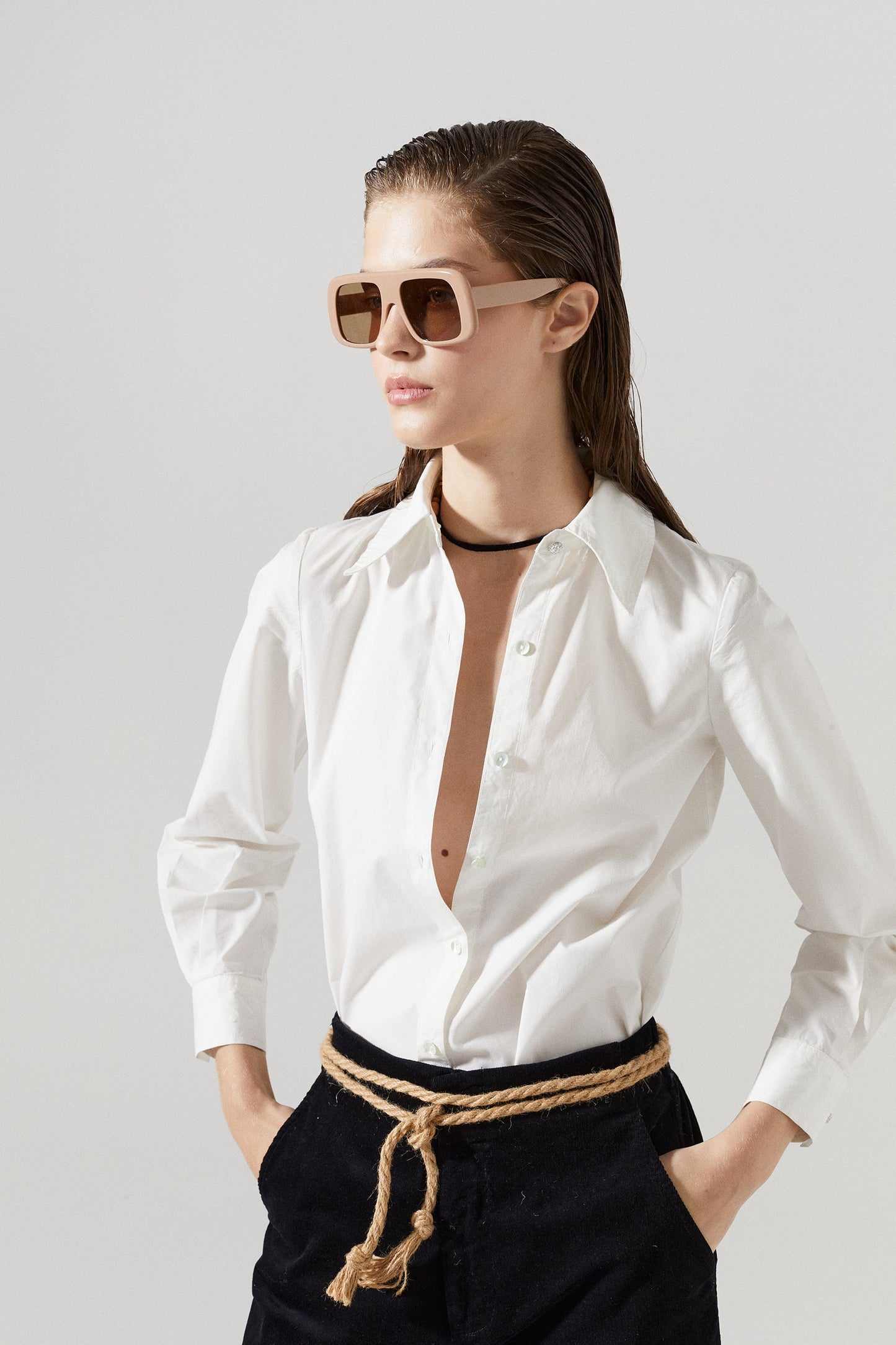 Bleeker Cotton Poplin Shirt - White