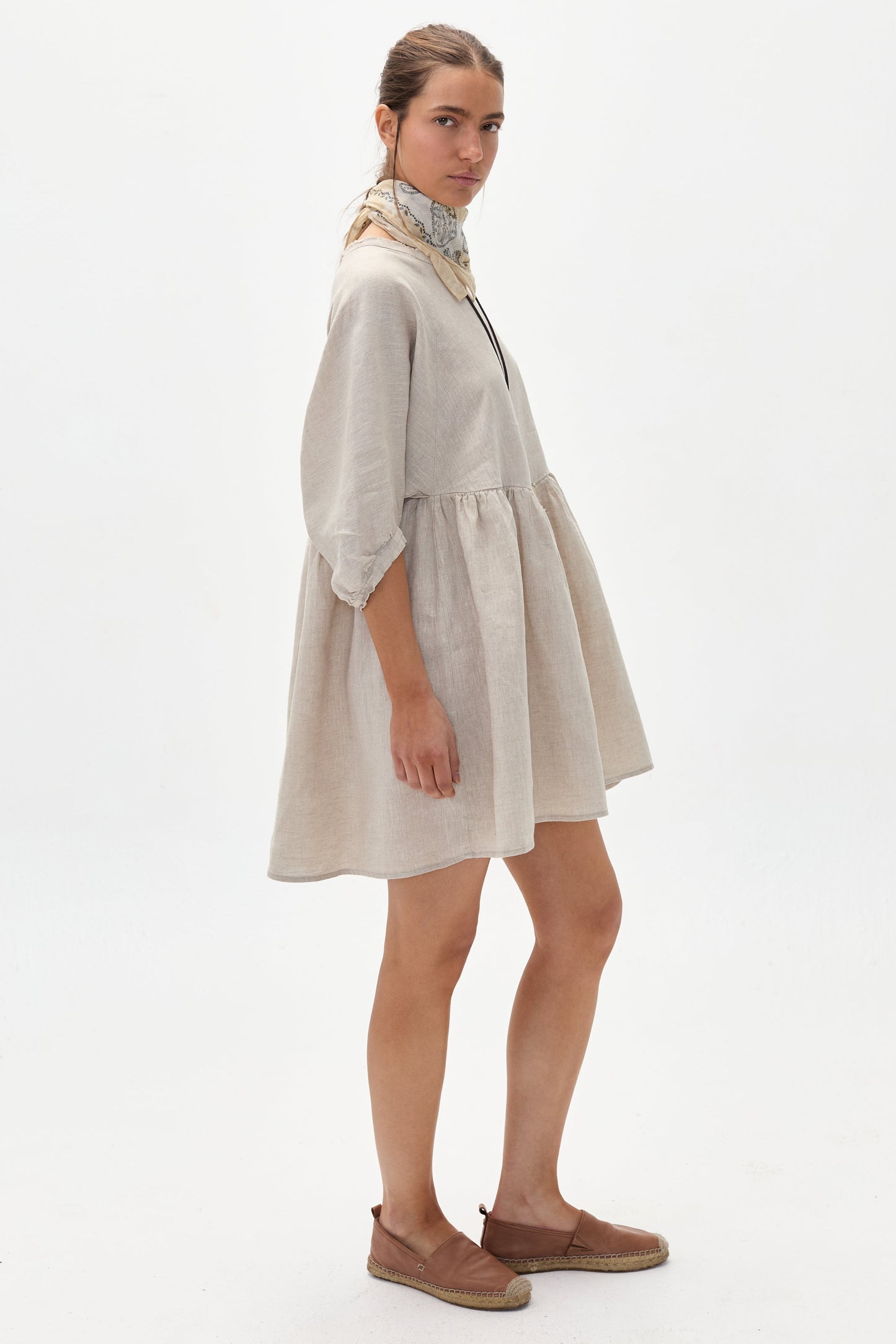 Alcala Linen Dress - Natural