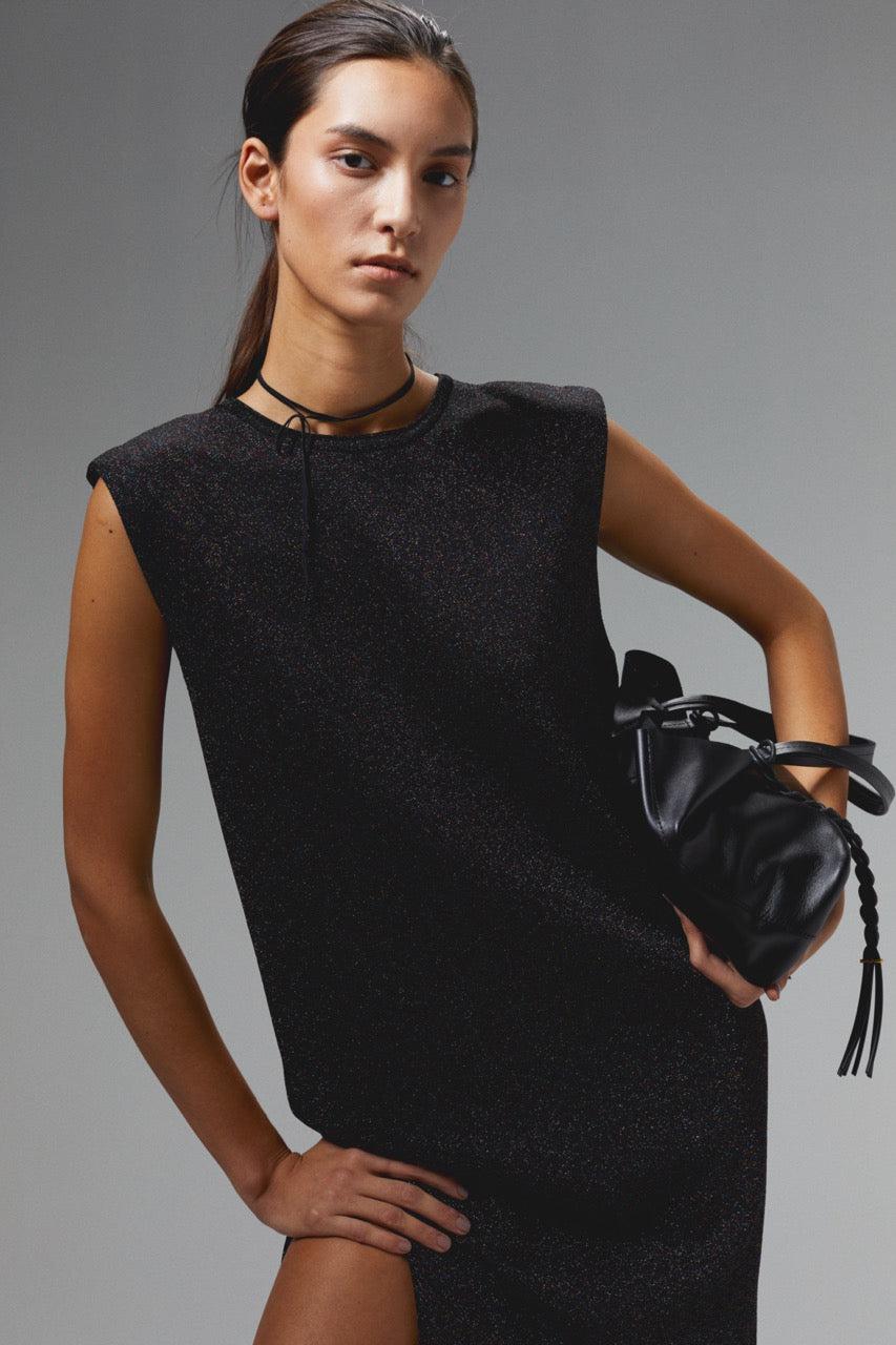 Glitter Knitted Dress - Galaxy