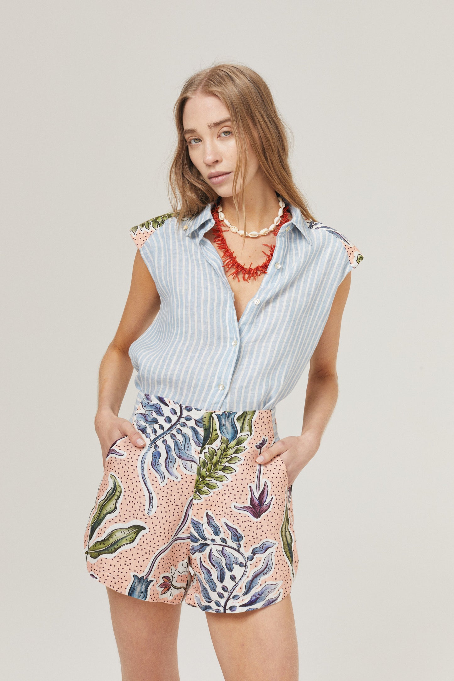 Moon Linen Shorts - Marrakech