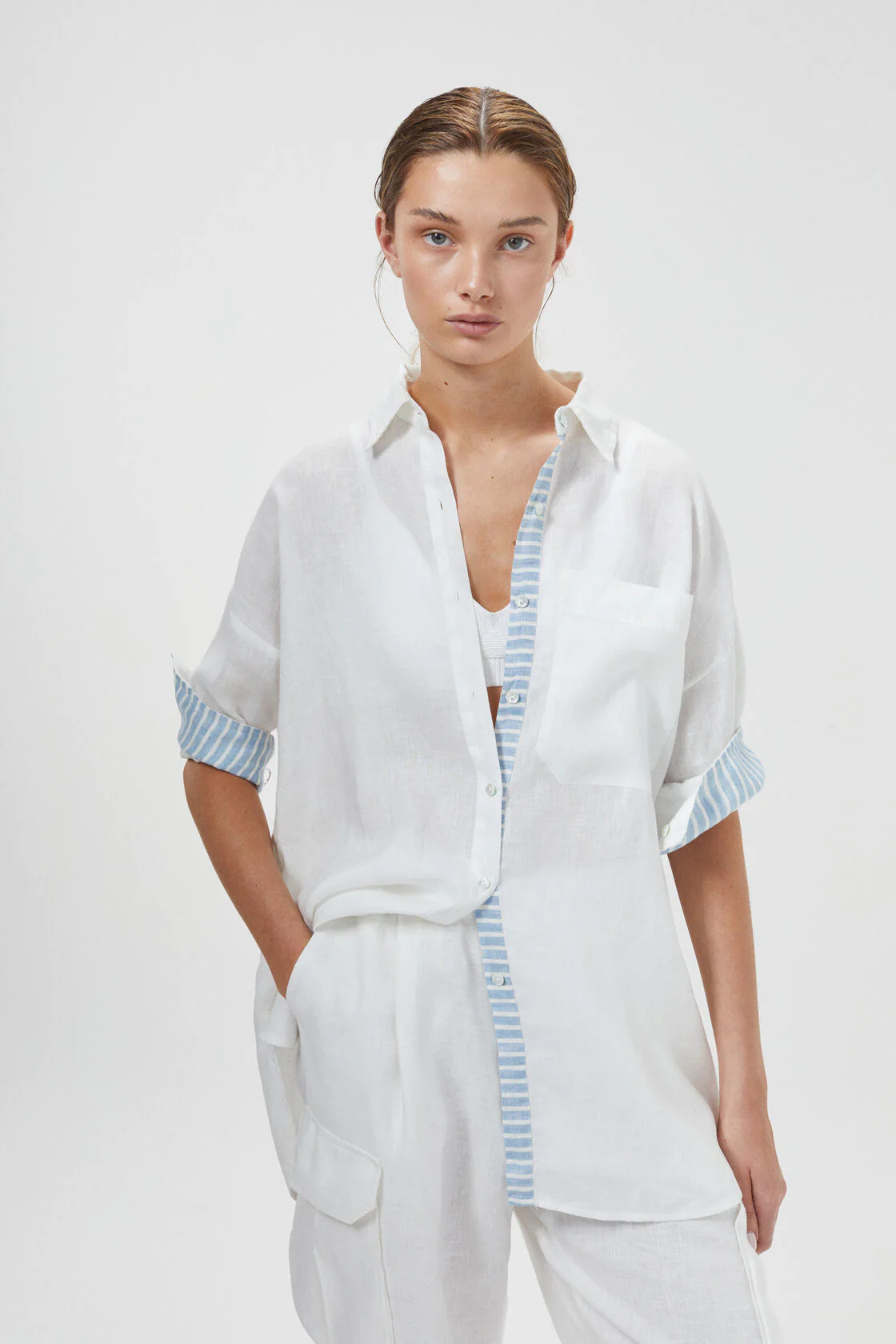 Island Linen Shirt - Off-White