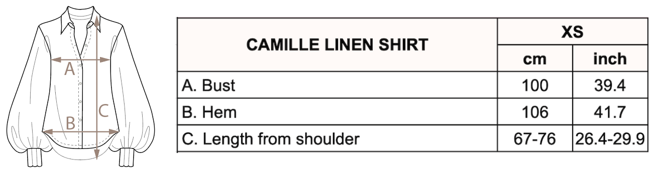 Camille Linen Shirt - Black