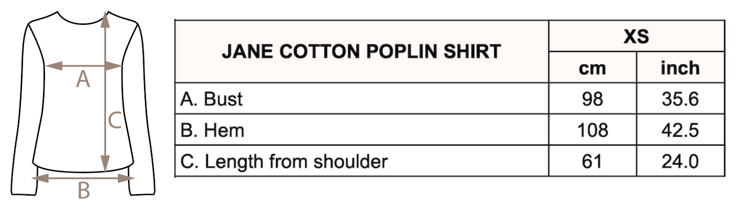 Jane Poplin Shirt - Off White