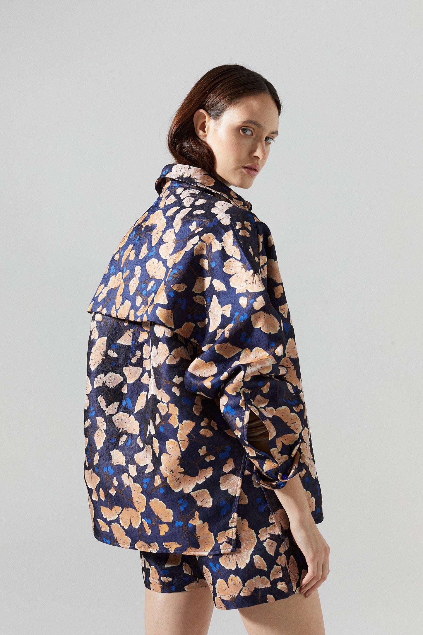 Kami Brocade Shirt - Ginkgo