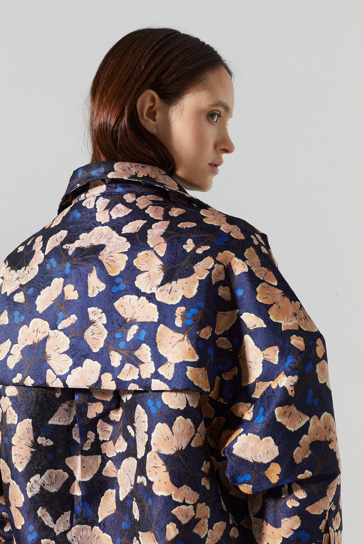 Kami Brocade Shirt - Ginkgo