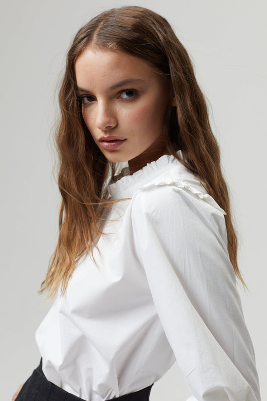 Jane Poplin Shirt - Off White