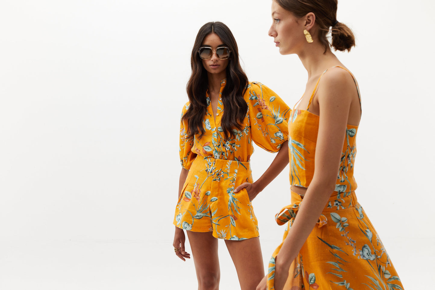 Frida Linen Shorts - Sunshine