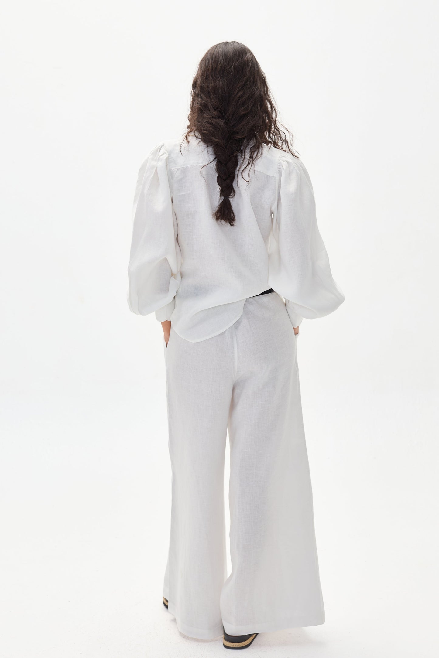 Camille Linen Shirt - White
