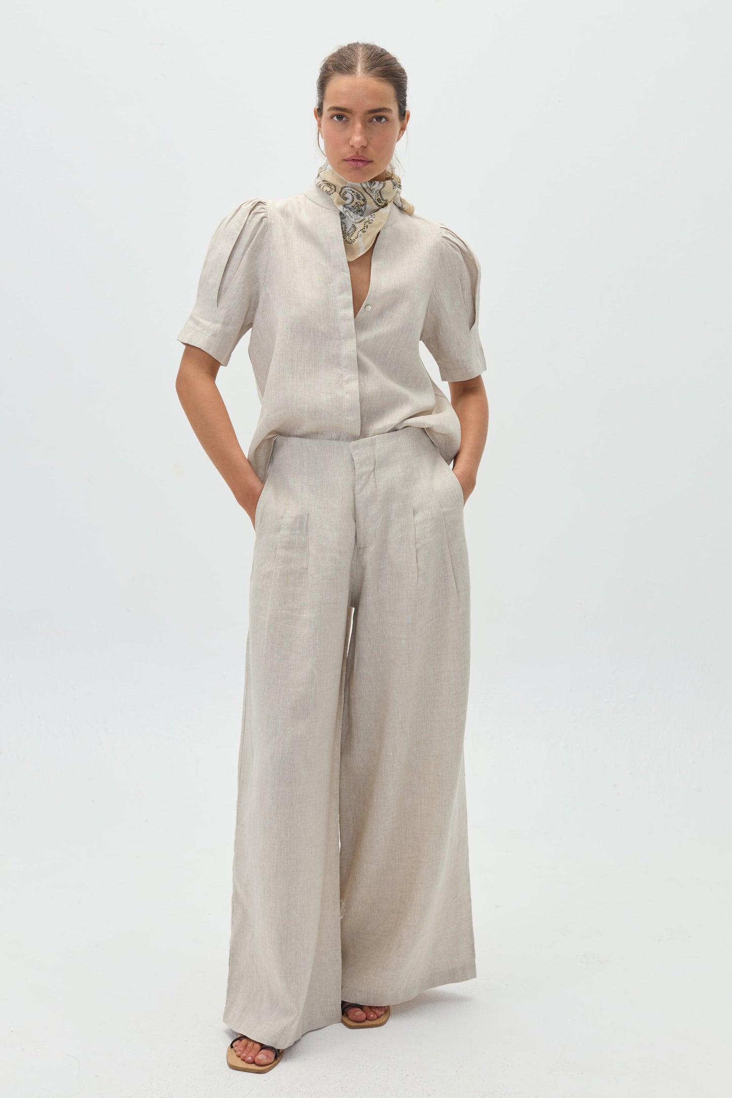 Athina Linen Shirt - Natural