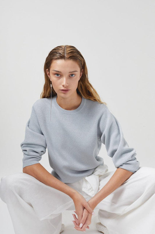Glitter Sweater - Silver