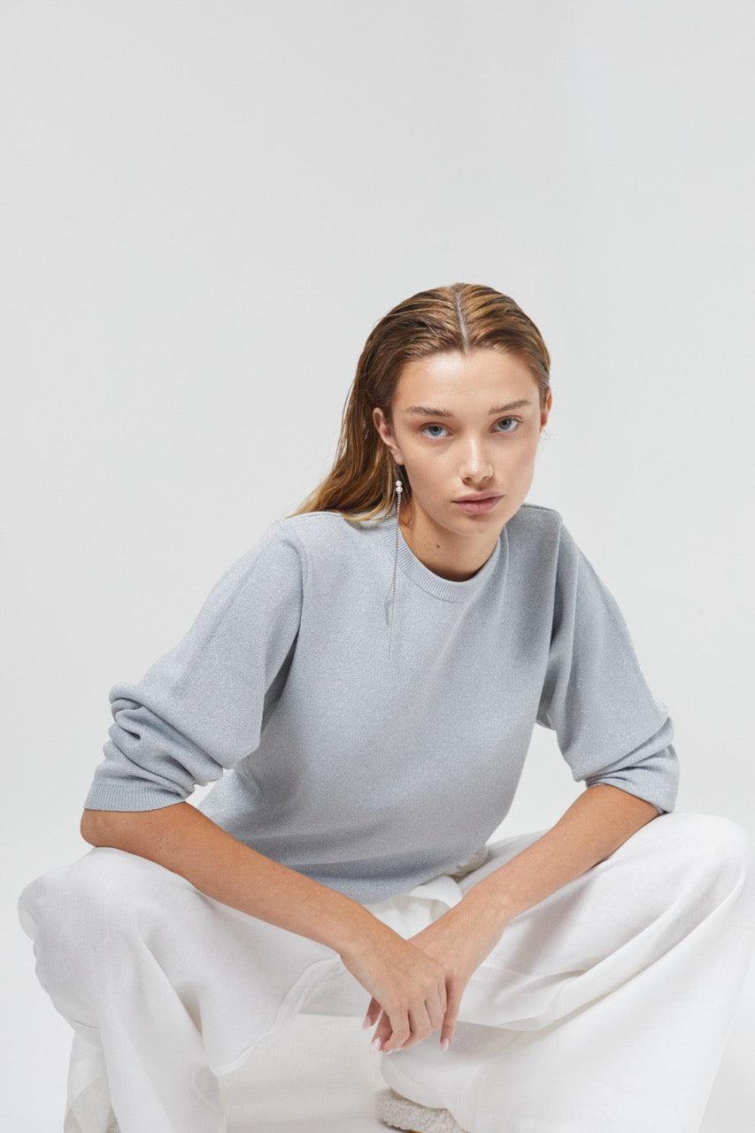Glitter Sweater - Silver