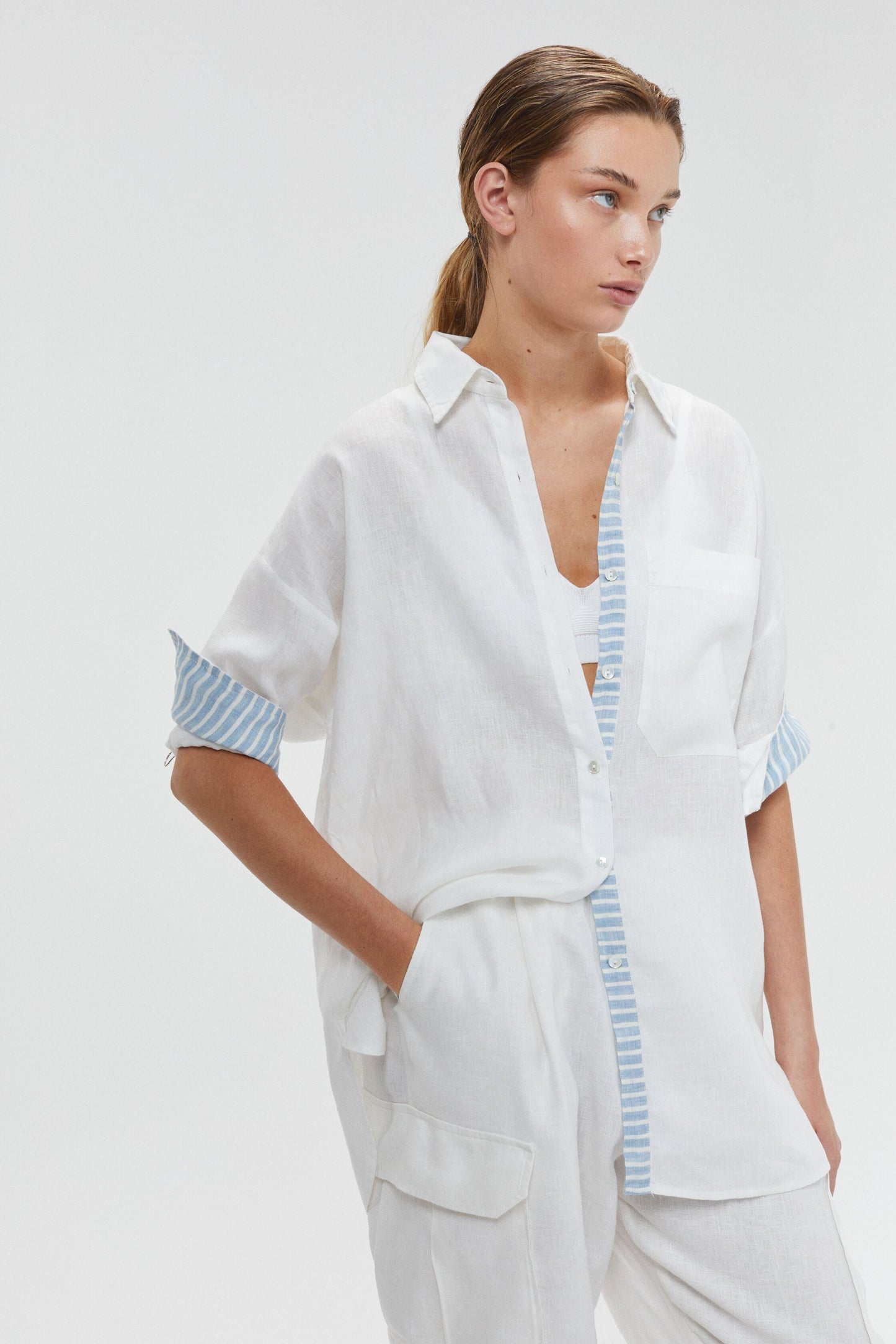 Island Linen Shirt - Off-White