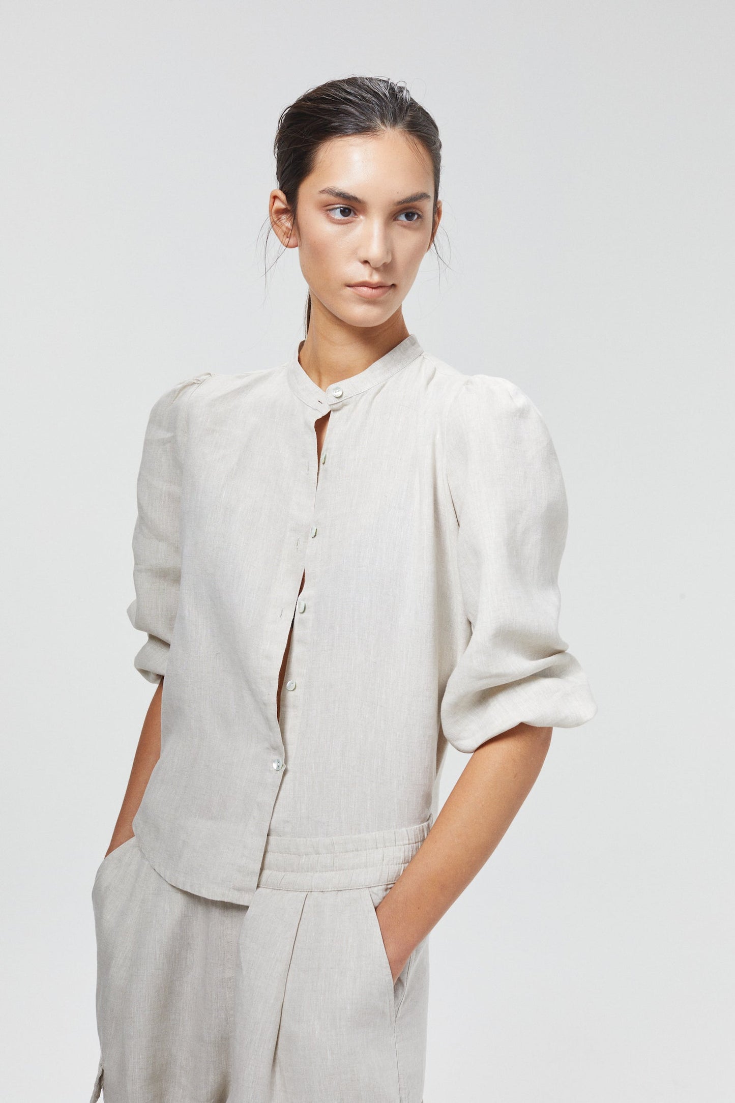Meknes Linen Shirt - Natural