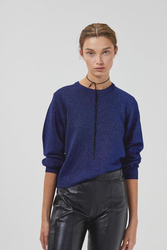 Glitter Sweater - Navy Blue