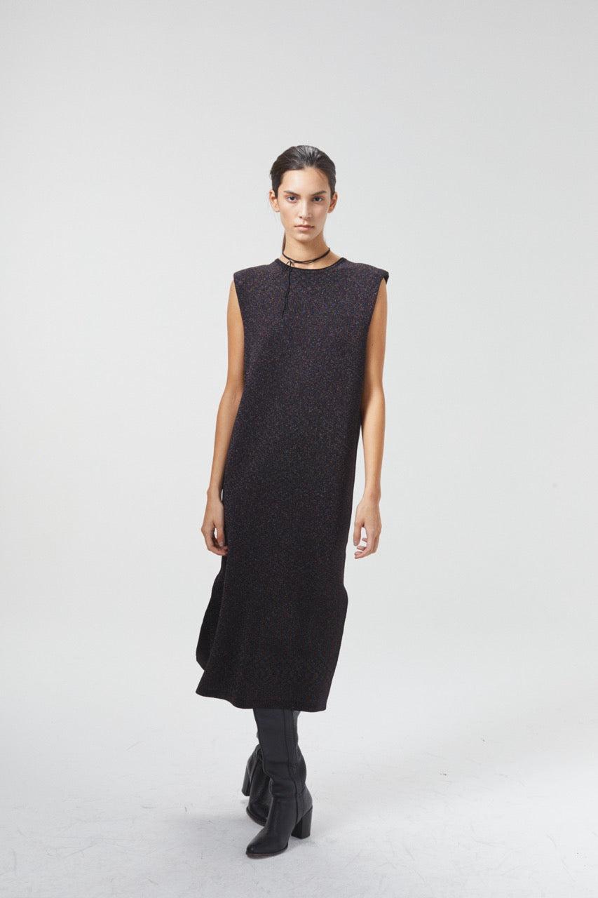 Glitter Knitted Dress - Galaxy