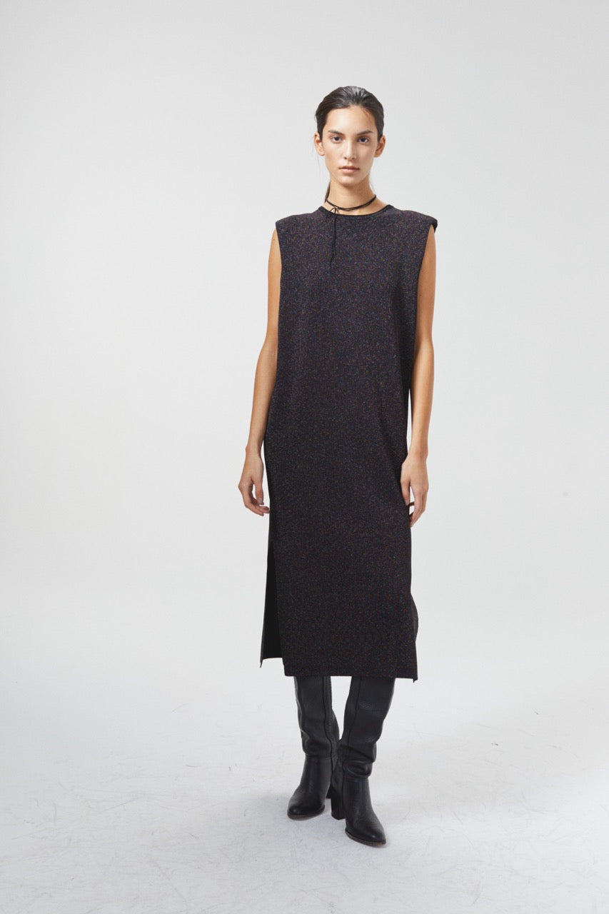 Glitter Knitted Dress - Galaxy