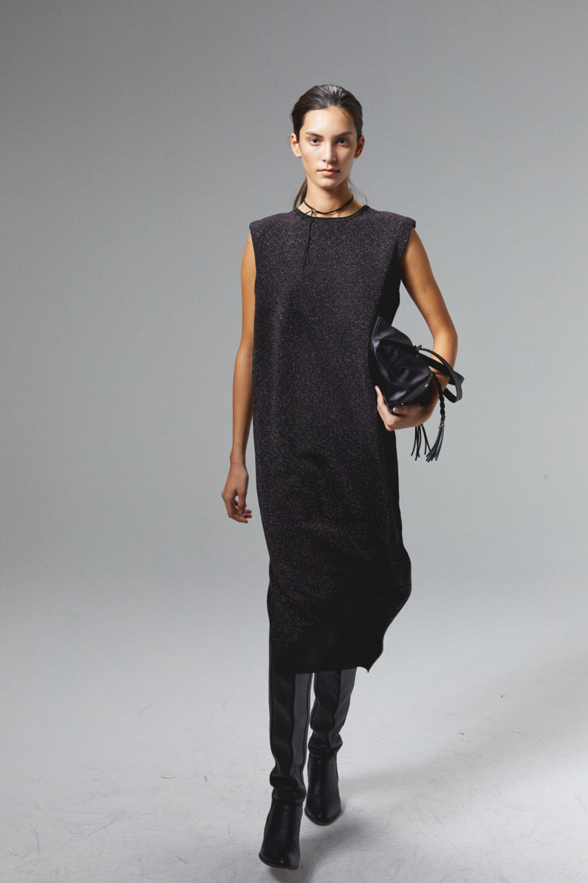 Glitter Knitted Dress - Galaxy