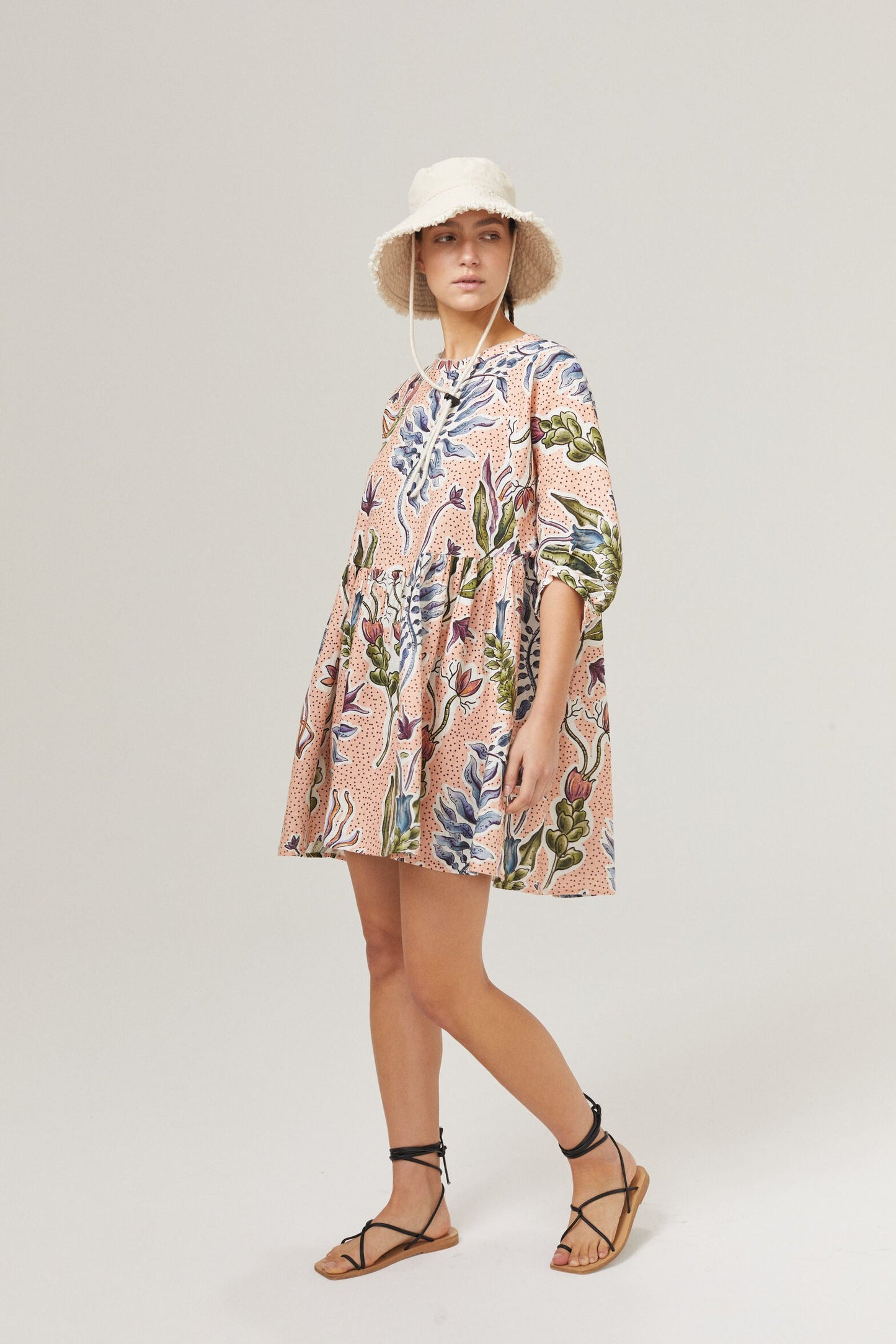 Alcala Linen Dress - Marrakech Gardens
