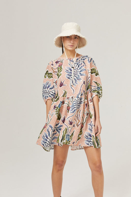 Alcala Linen Dress - Marrakech Gardens