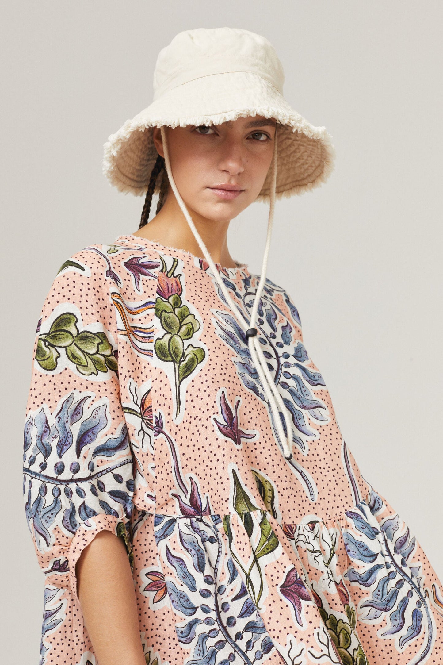 Alcala Linen Dress - Marrakech Gardens