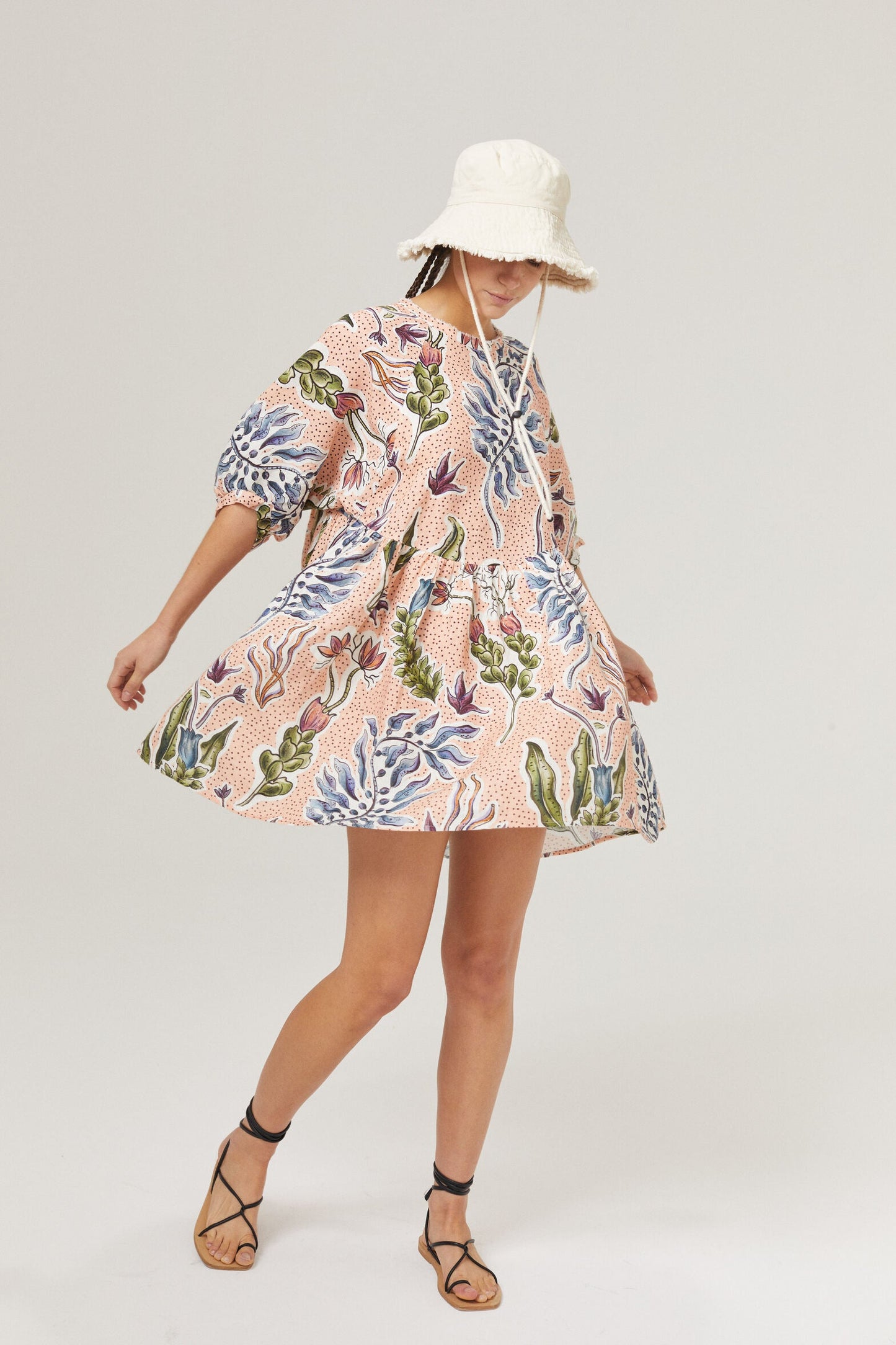Alcala Linen Dress - Marrakech Gardens