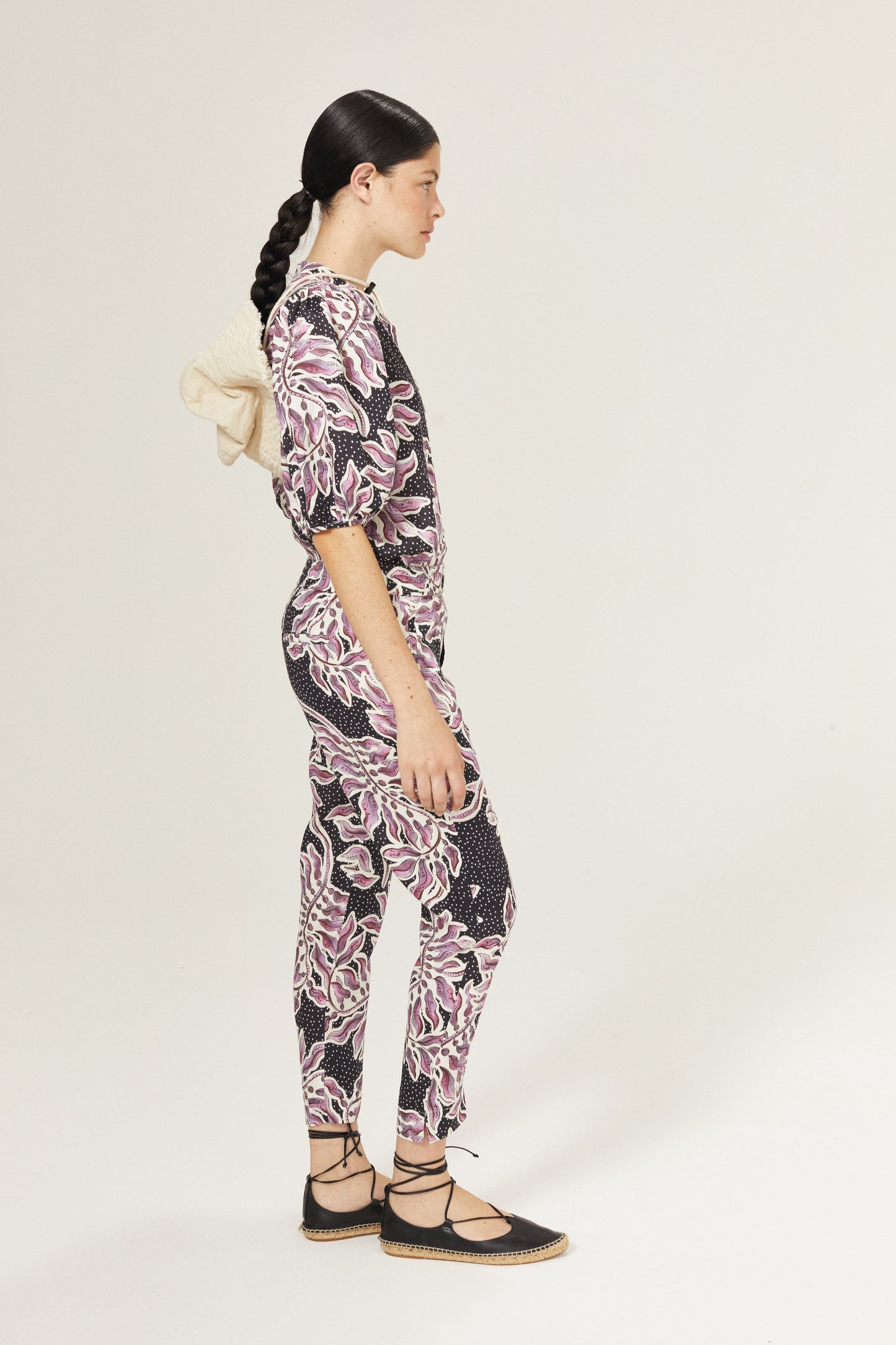 Lotus Linen Pants - Lavender Sky