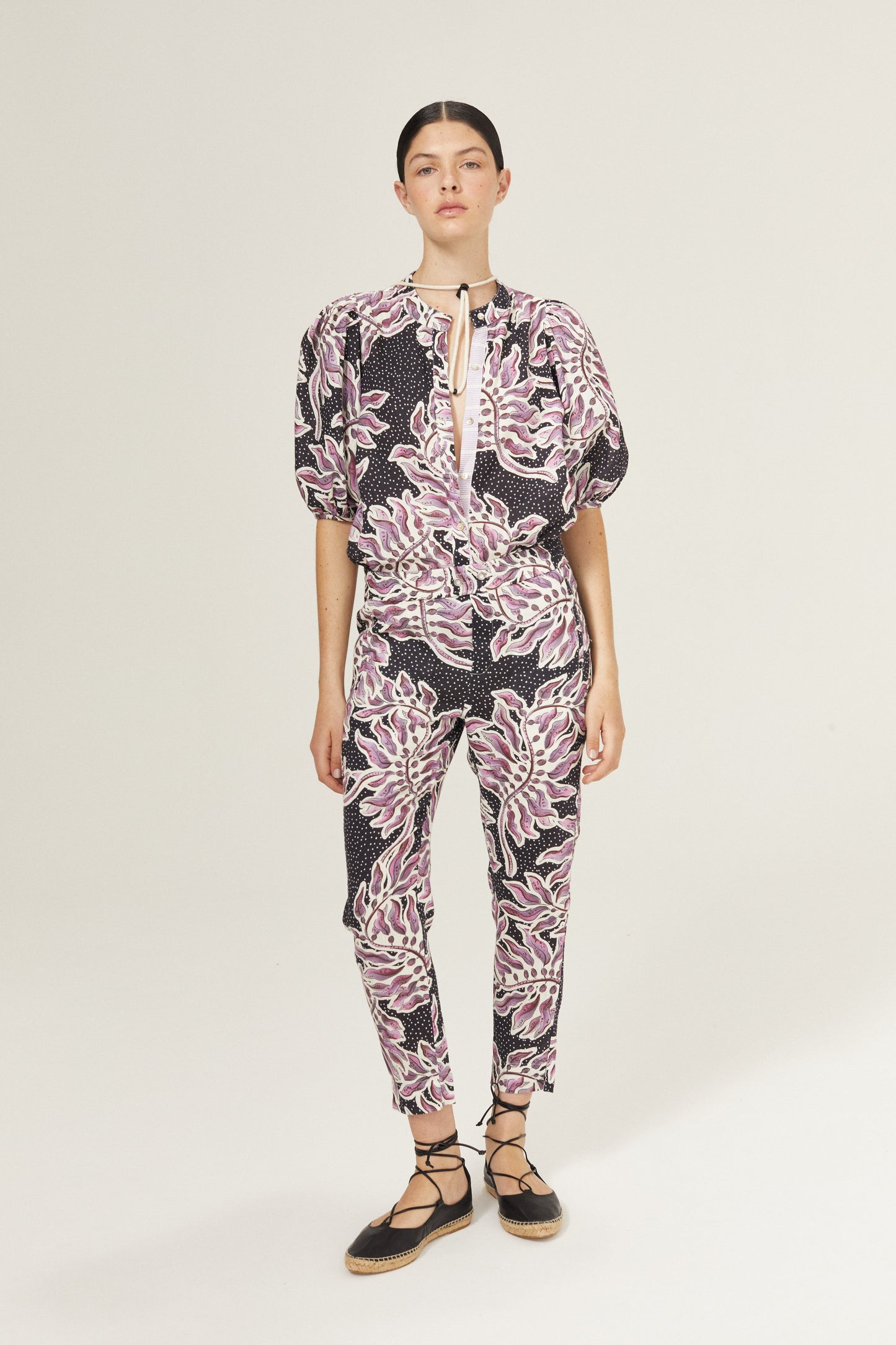 Lotus Linen Pants - Lavender Sky