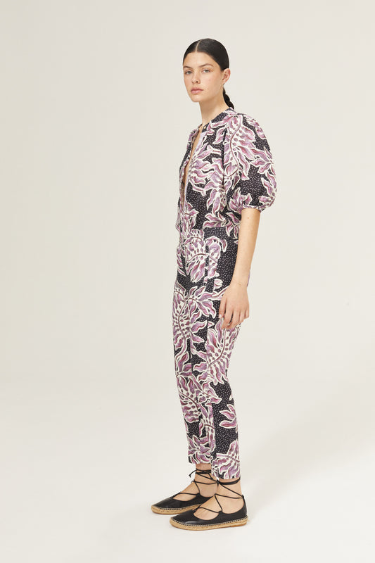 Lotus Linen Pants - Lavender Sky