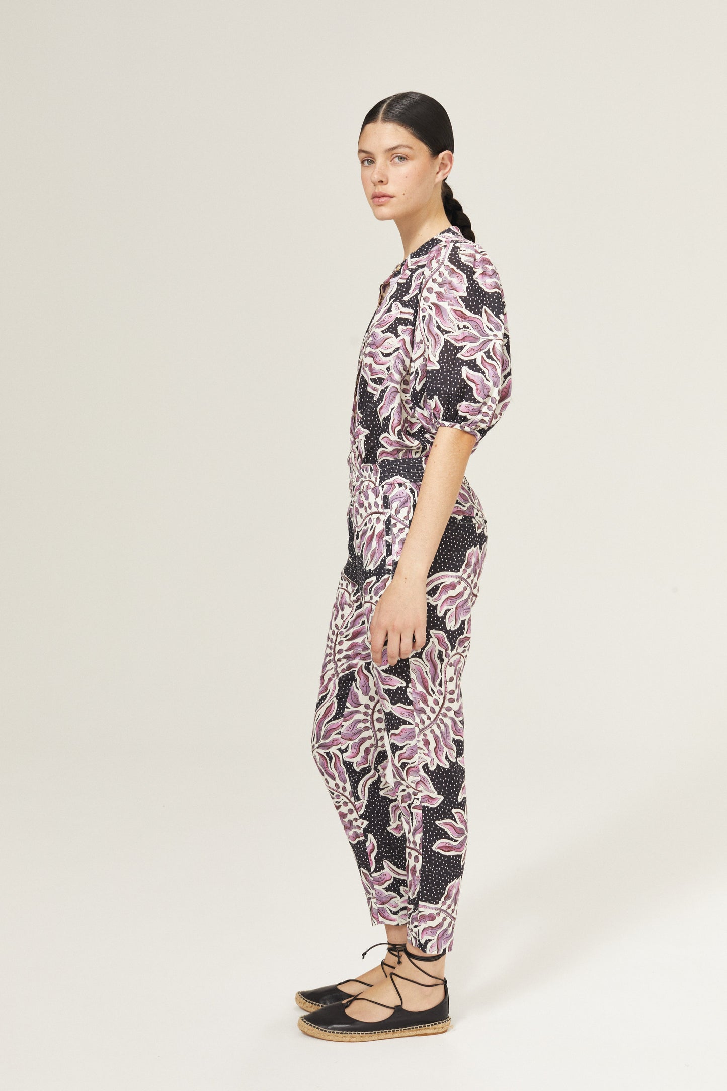 Lotus Linen Pants - Lavender Sky