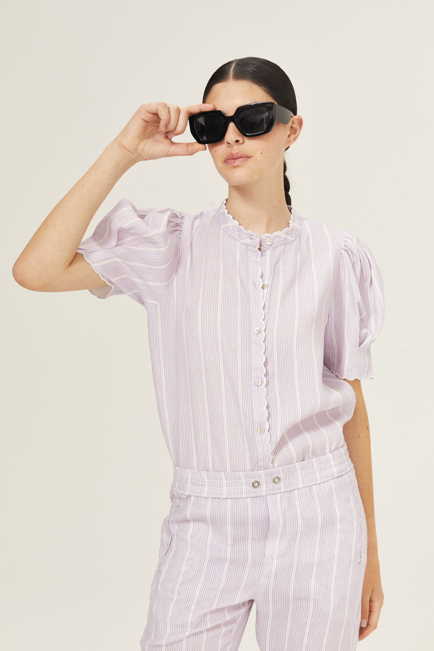 Lotus Linen Pants - Lilac Love