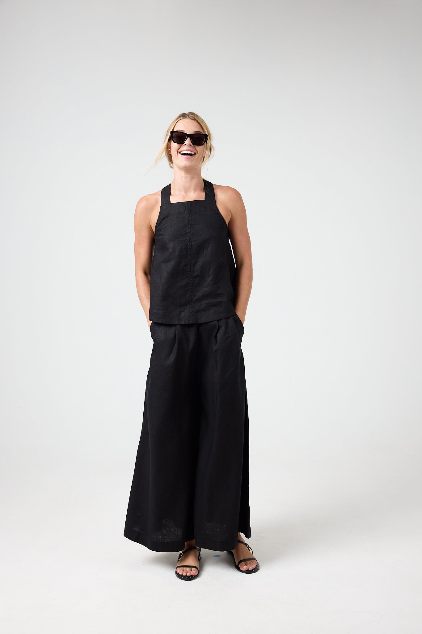Sabi Linen Pants - Black