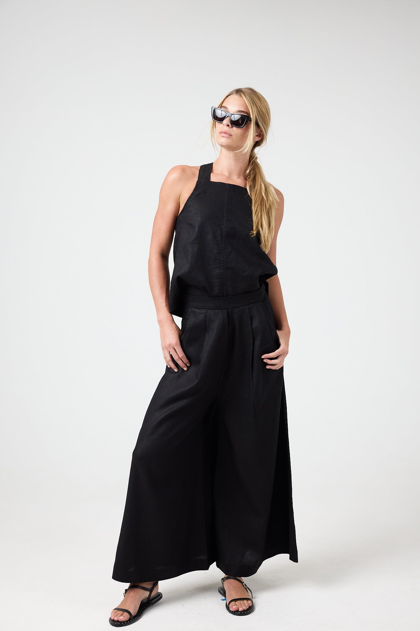 Sabi Linen Pants - Black