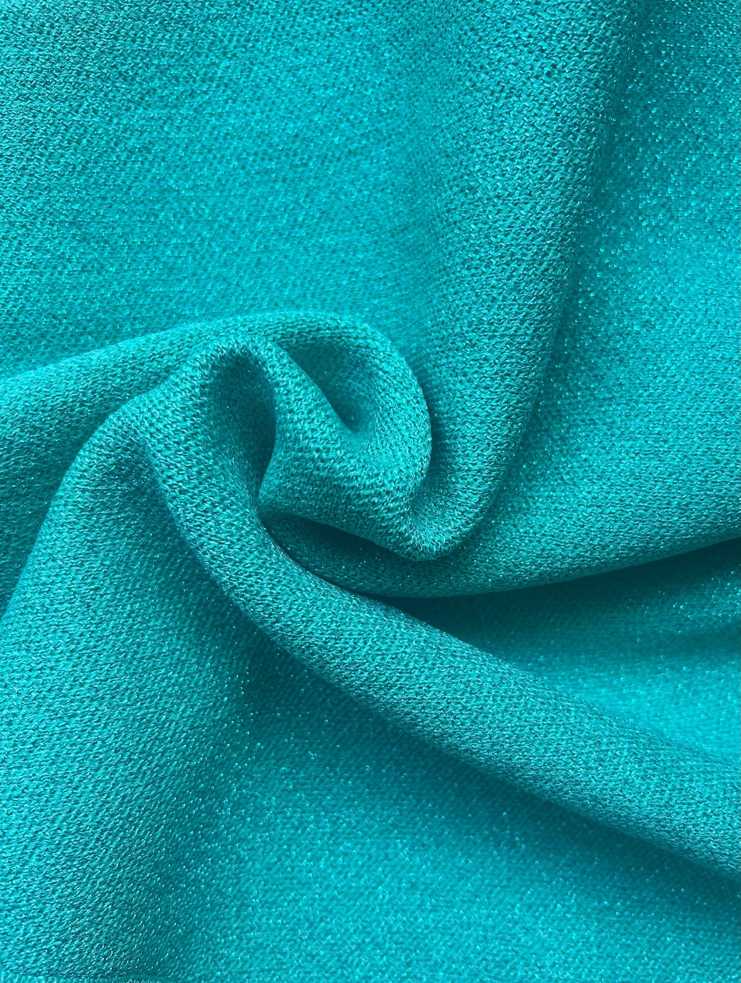 Glitter Knitted Top - Turquoise