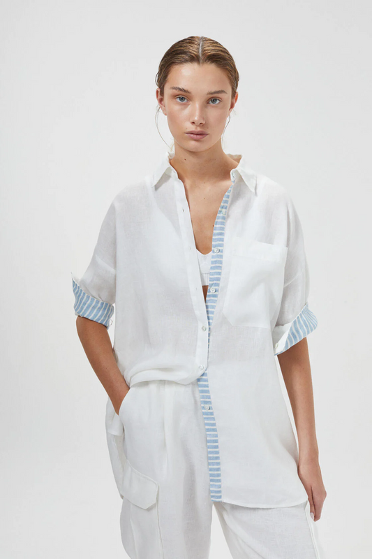 Island Linen Shirt - Off-White