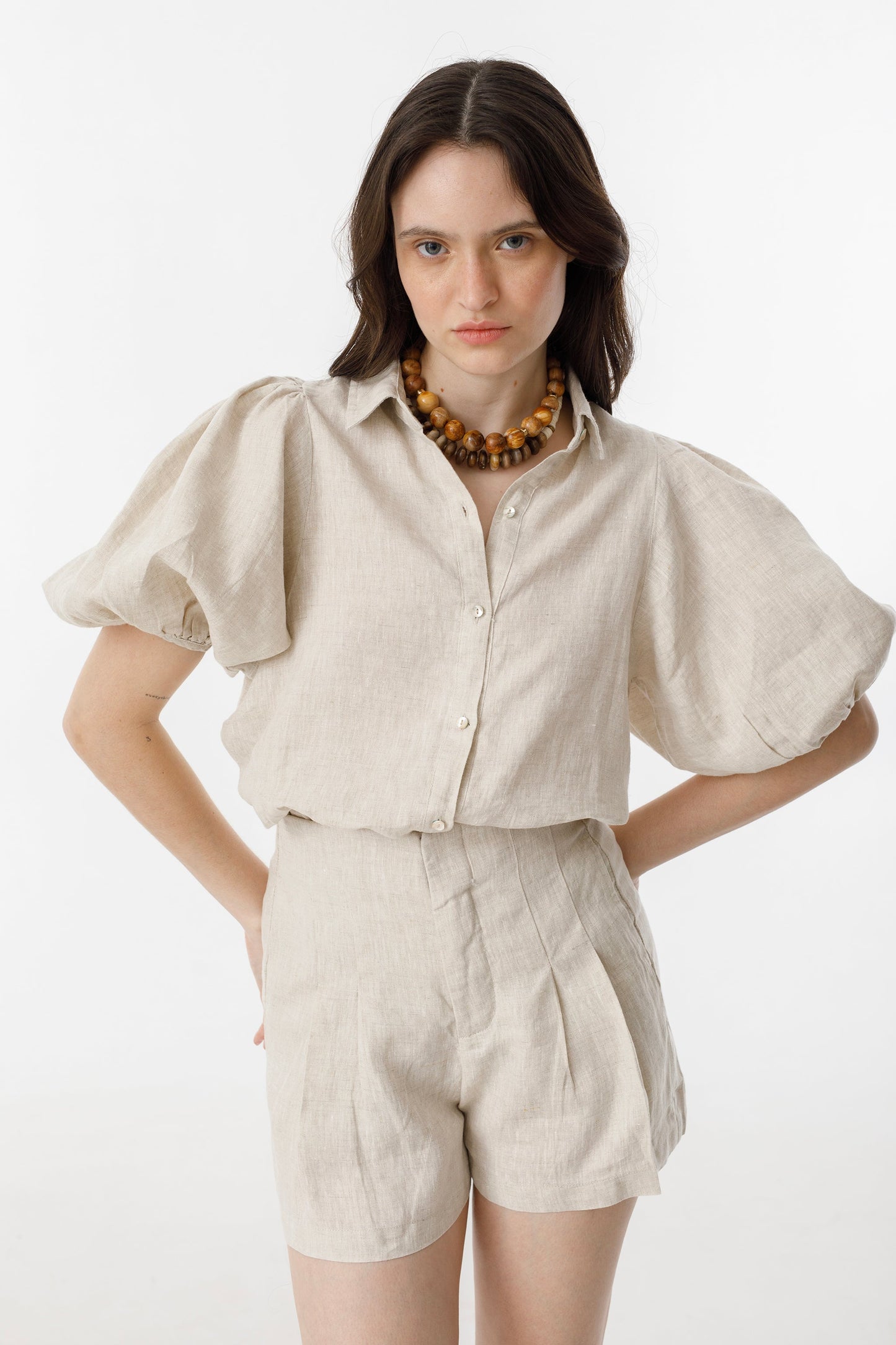 Angel Linen Shirt - Natural