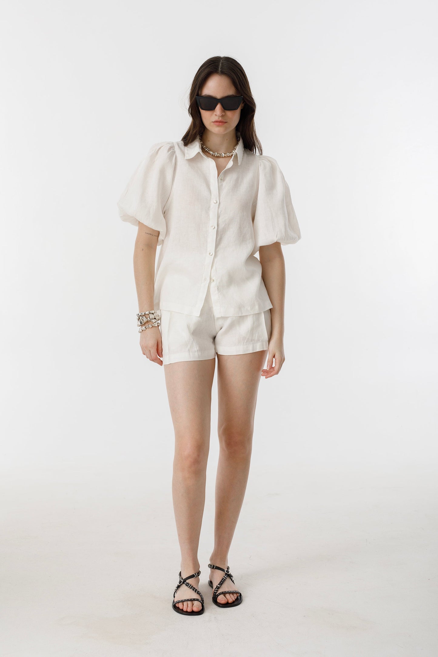 Angel Linen Shirt - Off-White