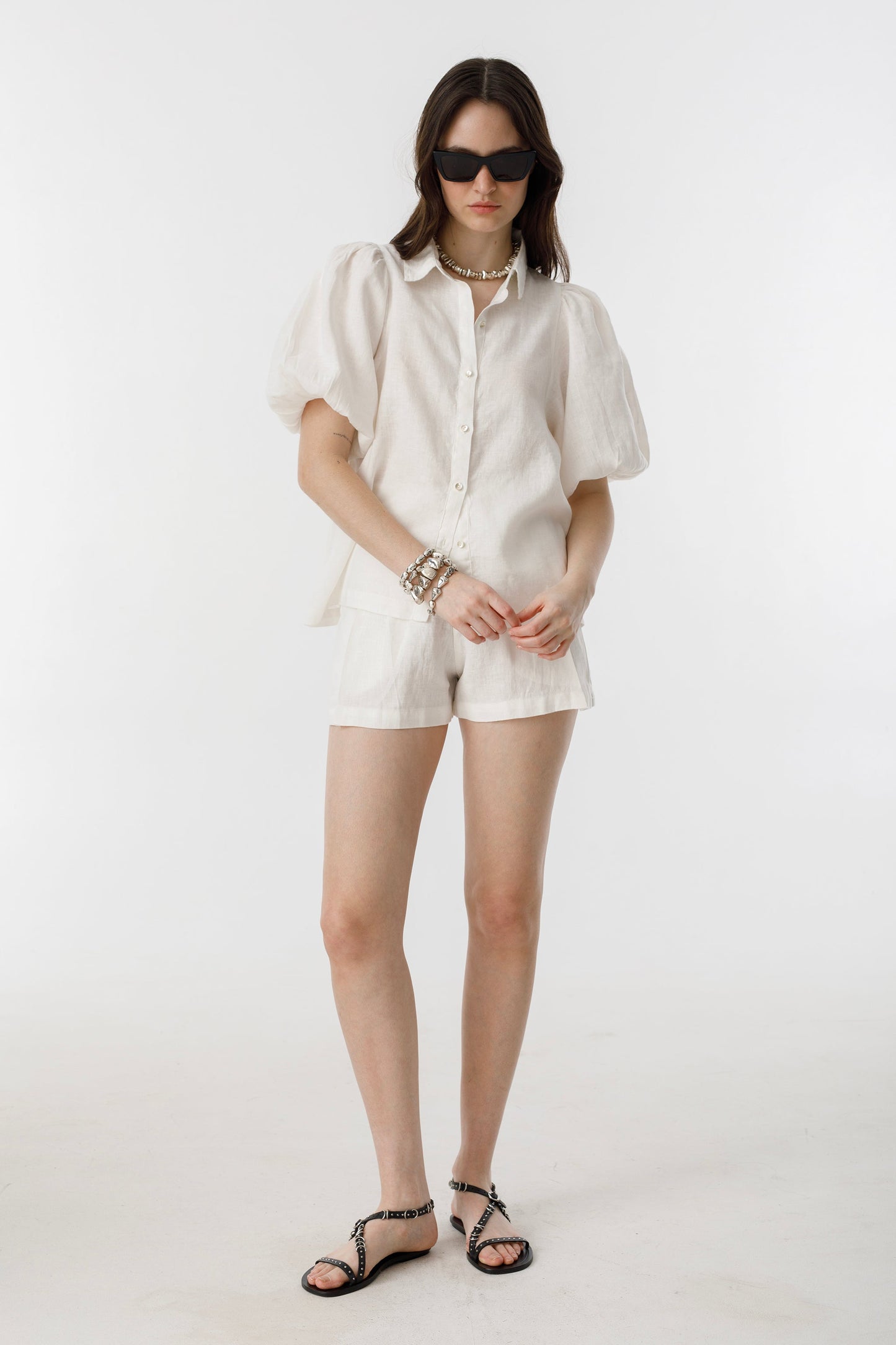 Angel Linen Shirt - Off-White